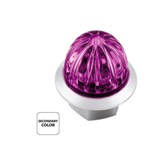  4 LED 3/4" Mini Watermelon Double Fury Light With Clear Lens (Clearance/Marker)