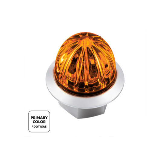  4 LED 3/4" Mini Watermelon Double Fury Light With Clear Lens (Clearance/Marker)