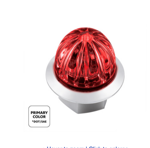  4 LED 3/4" Mini Watermelon Double Fury Light With Clear Lens (Clearance/Marker)