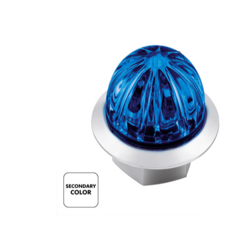  4 LED 3/4" Mini Watermelon Double Fury Light With Clear Lens (Clearance/Marker)