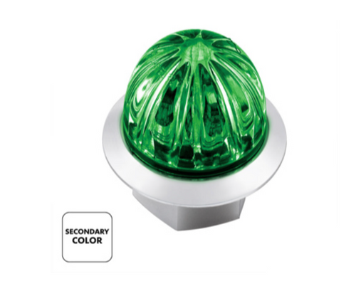  4 LED 3/4" Mini Watermelon Double Fury Light With Clear Lens (Clearance/Marker)