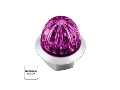  4 LED 3/4" Mini Watermelon Double Fury Light With Clear Lens (Clearance/Marker)