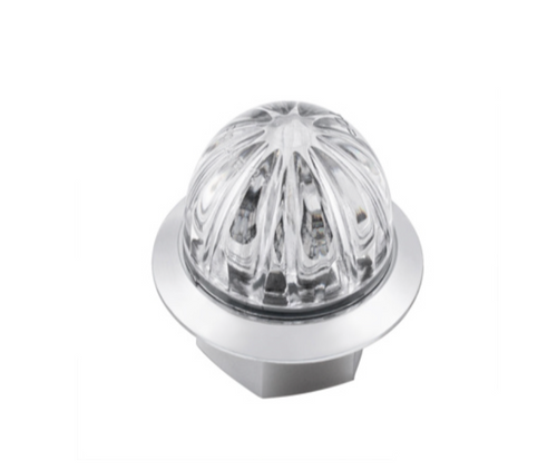  4 LED 3/4" Mini Watermelon Double Fury Light With Clear Lens (Clearance/Marker)