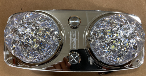 Red/White Sleeper Dome Light Plate Fits Kenworth T680