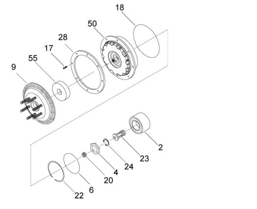 Horton DM Advantage On/Off Fan Drive Repair Kit