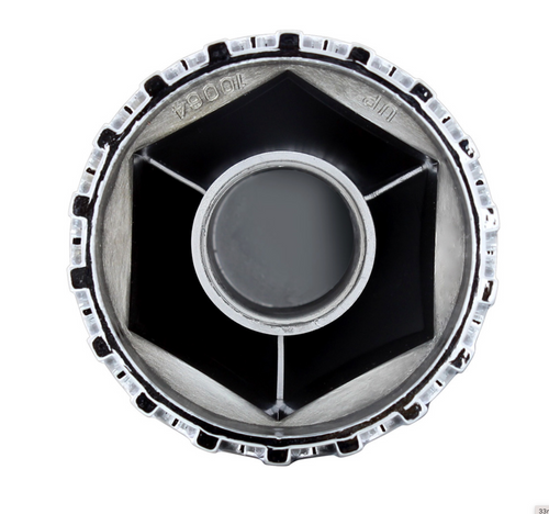 33 mm x 2 3/4" Chrome Plastic Original Nut Cover - Thread-On