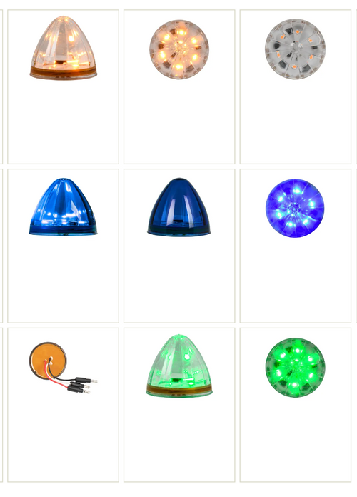 2" Watermelon LED Light 6 High power SMD LEDs - 12V