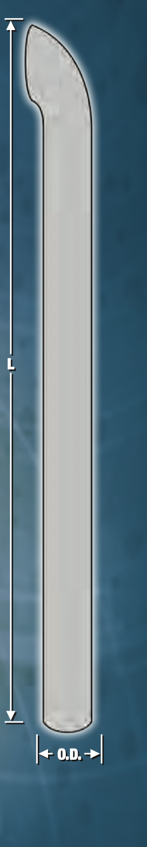 5" x 36" OD - Curved Stack - Chrome