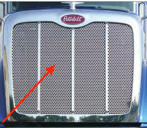 Grille Inserts Fits Peterbilt 384, 386 S.Steel