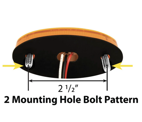 Amber/Clear Swan Hood Ornament with LED Glow Base