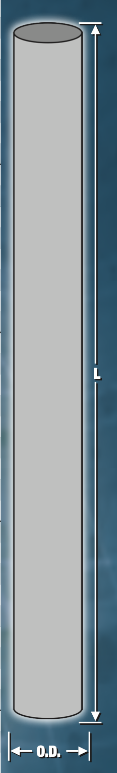 5" x 108" OD - Straight Stack - Chrome