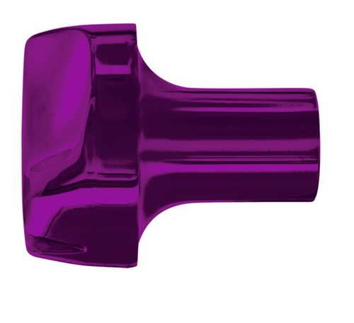 Ace Of Spades Air Valve Knob - Candy Purple With Gloss Black Inlay