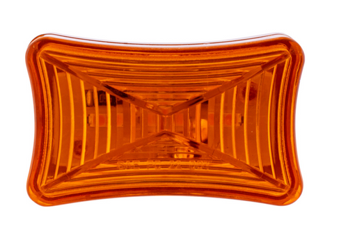 3 LED Rectangular Clearance/Marker Light-Amber LED/Amber Lens