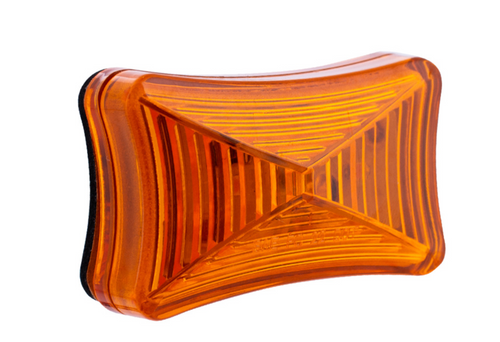 3 LED Rectangular Clearance/Marker Light-Amber LED/Amber Lens