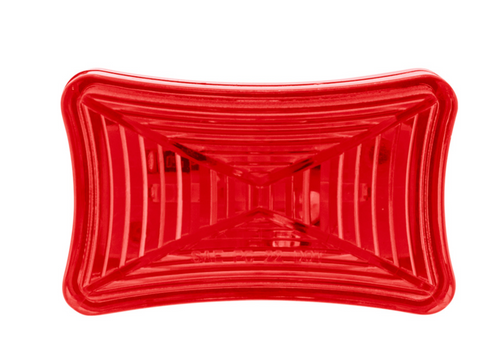 3 LED Rectangular Clearance/Marker Light-Red LED/Red Lens