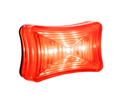 3 LED Rectangular Clearance/Marker Light-Red LED/Red Lens