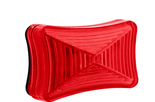 3 LED Rectangular Clearance/Marker Light-Red LED/Red Lens