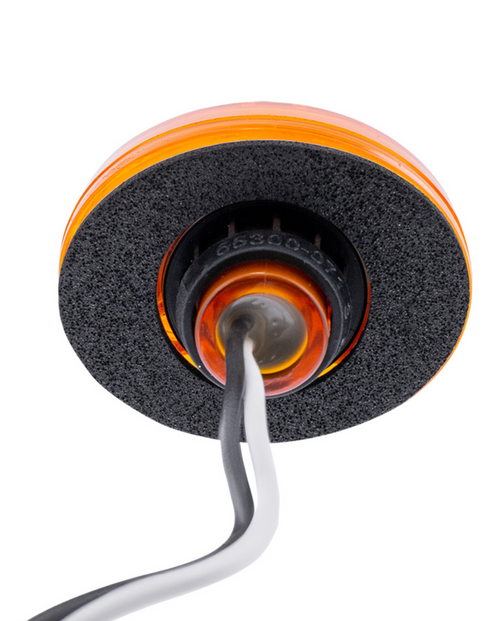 3 LED Oval Clearance/Marker Light-Amber LED/Amber Lens