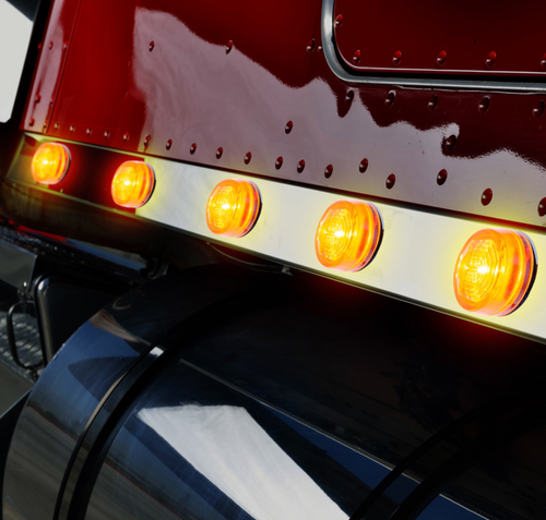 3 LED Oval Clearance/Marker Light-Amber LED/Amber Lens