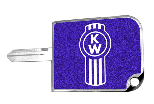 Rectangular Big Key Cover KW Logo Blue