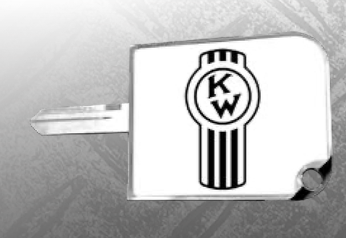 Rectangular Big Key Cover KW Old Logo White