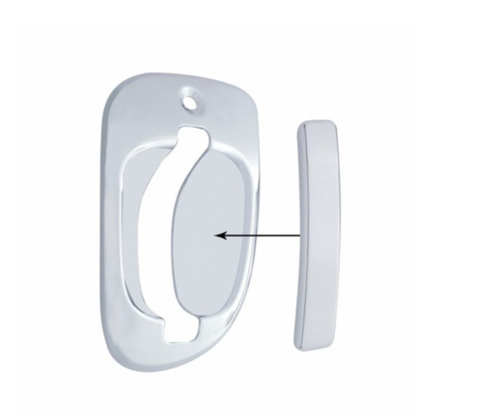 Chrome Plastic Exterior Door Handle Cover For Freightliner Cascadia (2008-2017) And M2 (2004+) - Passenger