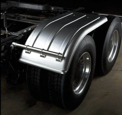 Minimizer White Half Fender Plastic Designed to fit 22.5” or 24.5” dual tires ( Each )