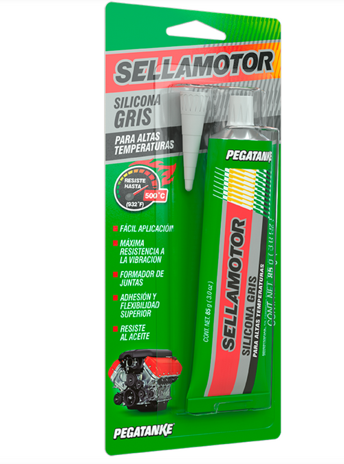 Grey Silicone, Gasketmotor 3 Oz