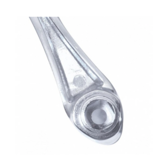 Chrome Die-Cast Window Crank With 3/8 Square Adapter - Blue Crystal