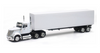 International Lonestar, White, Long Hauler, Scale 1:43