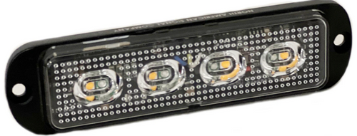 North American Signal Company 12/24V Amber/White 2 Color 8 LED Surface Mount