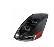 Headlight fits Volvo VN/VNL 2003-2017 with Black Reflector and LED Light Bar