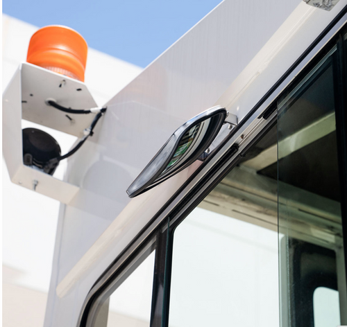 Rectangular 430 Stainless Steel Over Door Convex Mirror With Mounting Bracket