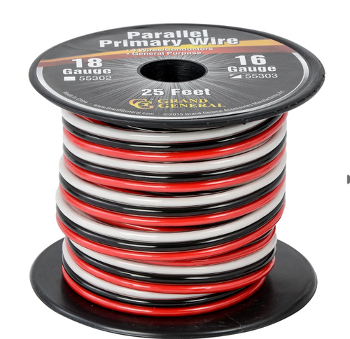 16 GA Parallel Primary 3 Wire Roll 100Ft