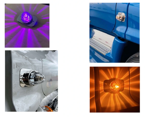 304 Stainless Steel Turn Signal Light Plate For 2008-2017 Freightliner Cascadia