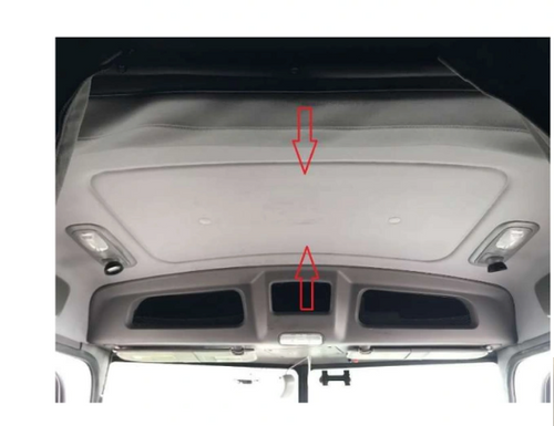Stainless Peterbilt 2006+ 389 Center of Cab Roof Panel w/ (5) WM Light Holes. Also fits 388/387/386 (41" x 20-3/20")