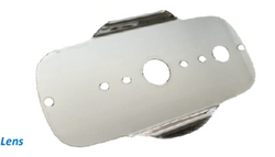 Stainless Peterbilt 2008+ Above CB Radio w/ 1 WM Light Hole