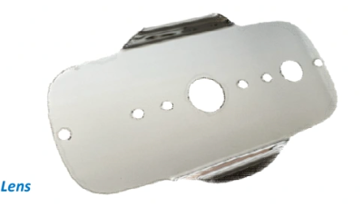 Stainless Peterbilt 2008+ Above CB Radio w/ 1 WM Light Hole