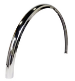 Stainless Steel Fenderettes Fits Peterbilt 579 Short Hood 4-Piece Kit (For Split Fenders)