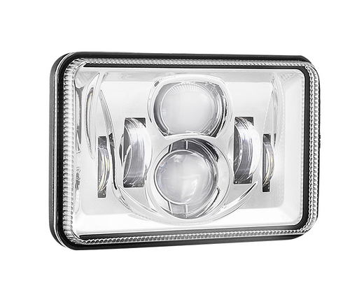 4x6” PROJECTOR LED HEADLIGHT - CHROME
