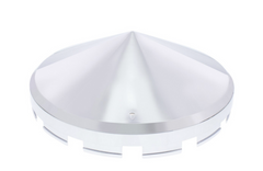 Pointed Front Axle Hubcap Chrome