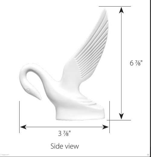 Matte White Hood Ornament Classic