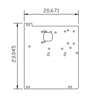 18" Universal Bumper Chrome Roll End PB 379, Classic, Kenworth W900 (95" LONG) Recessed License Plate