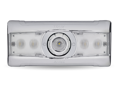 Trux LED Interior Projector Dome & Map Cab Light For Peterbilt – Chrome | 9 Diodes