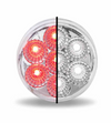 Trux 2" Round Red Marker to White Auxiliary LED Light (7 Diodes)