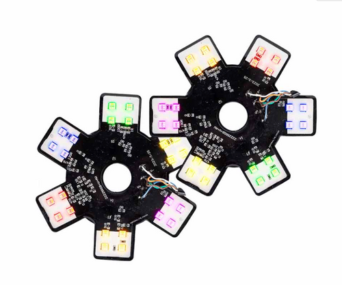 Trux 5″ RGB Multi-Color Auxiliary Star LED Light Kit – 24 Diodes