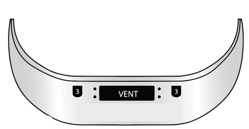 16" Bumper Chrome (Mack Vision CXU613 & Pinnacle 2008 & Newer) W/ Setback Axle,Tow