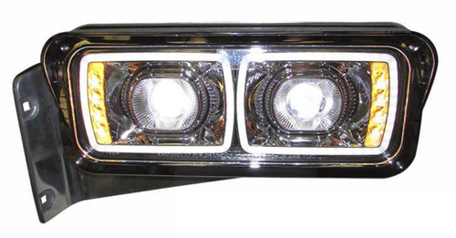 Headlight Housing Fits Peterbilt 379 W/LED Lights -Driver side