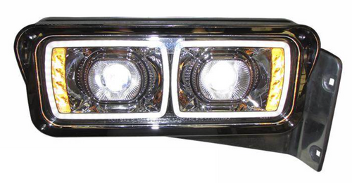 Headlight Housing Fits Peterbilt 379 W/LED Lights - Passenger Side