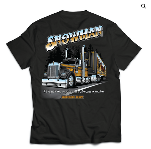 T-Shirt, snowman, X Large